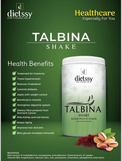 Talbina Shake ( Kesa Pista Flavoured )